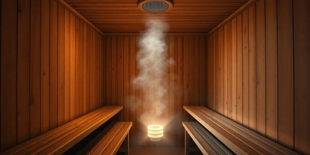 Lüftungsgitter in einer Holzsauna