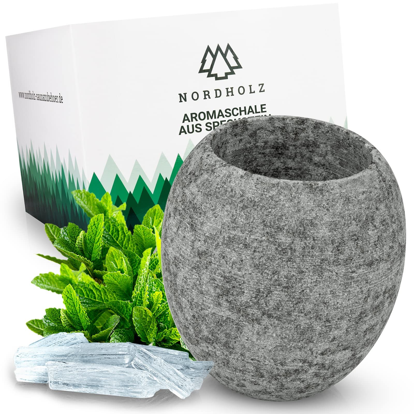 NORDHOLZ® Sauna Aromaschale aus Speckstein