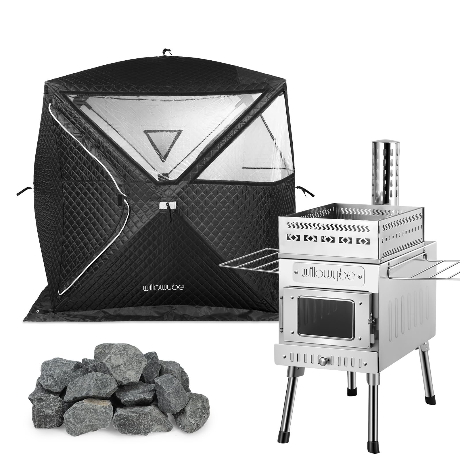 WILLOWYBE Portables Saunazelt-Set